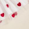 imageKuriozud Little Toddler Girl Valentines Day Outfit Puffy Sleeve Heart Dress Cute Princess Dresses Spring ClothesHeart Red
