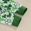 imageKuriozud St Patricks Day Baby Boy Outfit First St Patricks Day Romper and Shamrock Pants Set with Hat 3Pcs Spring Clothes1st Patricks Day White