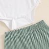 imageKuriozud St Patricks Day Baby Boy Outfit First St Patricks Day Romper and Shamrock Pants Set with Hat 3Pcs Spring ClothesMy 1st Patricks Day Striped