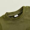 imageKuriozud Toddler Baby Boy Summer Outfit Short Sleeve T Shirt Shorts Set 3 6 12 18 24 Months 2T 3T 4T Baby Neutral ClothesPocket Green