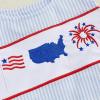 imageKuriozud Unisex Newborn Baby Boy Girl Summer Clothes Sleeveless Bubble Romper Jumpsuit Overall Shorts Infant ClothingAmerican Flag Fireworks Striped Blue