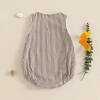imageKuriozud Unisex Newborn Baby Boy Girl Summer Clothes Sleeveless Bubble Romper Jumpsuit Overall Shorts Infant ClothingPlaid Khaki