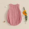 imageKuriozud Unisex Newborn Baby Boy Girl Summer Clothes Sleeveless Bubble Romper Jumpsuit Overall Shorts Infant ClothingPlaid Red
