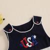 imageKuriozud Unisex Newborn Baby Boy Girl Summer Clothes Sleeveless Bubble Romper Jumpsuit Overall Shorts Infant ClothingUsa Romper