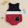 imageKuriozud Unisex Newborn Baby Boy Girl Summer Clothes Sleeveless Bubble Romper Jumpsuit Overall Shorts Infant ClothingUsa Romper