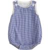 imageKuriozud Unisex Newborn Baby Boy Girl Summer Clothes Sleeveless Bubble Romper Jumpsuit Overall Shorts Infant ClothingPlaid Blue