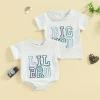 imageKuriozud Brother and Sister Matching Outfits Toddler Baby Boy Girl Short Sleeve Rompers T Shirt Top Sibling Matching OutfitsBig Bro Tshirt Grey