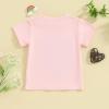 imageKuriozud Brother and Sister Matching Outfits Toddler Baby Boy Girl Short Sleeve Rompers T Shirt Top Sibling Matching OutfitsBig Sis Tshirt Pink