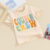 imageKuriozud Brother and Sister Matching Outfits Toddler Baby Boy Girl Short Sleeve Rompers T Shirt Top Sibling Matching OutfitsCousin Crew Short Sleeve Shirt