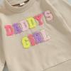 imageKuriozud Brother and Sister Matching Outfits Toddler Baby Boy Girl Short Sleeve Rompers T Shirt Top Sibling Matching OutfitsDaddys Girl Sweatshirt