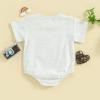 imageKuriozud Brother and Sister Matching Outfits Toddler Baby Boy Girl Short Sleeve Rompers T Shirt Top Sibling Matching OutfitsLil Bro Romper Grey