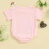 imageKuriozud Brother and Sister Matching Outfits Toddler Baby Boy Girl Short Sleeve Rompers T Shirt Top Sibling Matching OutfitsLil Sis Romper Pink