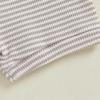 imageKuriozud Newborn Baby Boy Summer Clothes Button Short Sleeve Romper Bodysuit Shorts Set Toddler Soft Waffle OutfitWaffle Striped Light Grey