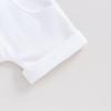 imageKuriozud Newborn Baby Boy Summer Clothes Button Short Sleeve Romper Bodysuit Shorts Set Toddler Soft Waffle OutfitWaffle White