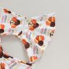 imageKuriozud Newborn Baby Girl Bell Bottom Outfit Ruffle Romper Cute Bow Flare Pants Set Headband Cute ClothesTurkey Brown