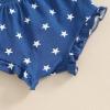imageKuriozud Newborn Infant Baby Girl 2 Piece Summer Outfits Tank Romper Top  Ruffle Bloomer Shorts Set ClothesAmerican Mimi