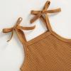 imageKuriozud Newborn Infant Baby Girl 2 Piece Summer Outfits Tank Romper Top  Ruffle Bloomer Shorts Set ClothesCow Yellow