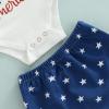 imageKuriozud Newborn Infant Baby Girl 2 Piece Summer Outfits Tank Romper Top  Ruffle Bloomer Shorts Set ClothesRainbow America