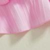 imageKuriozud Toddler Baby Girl Ruffle Dress Sleeveless Layered Princess Dresses Beach Sundress Little Girl Spring Summer ClothesPatchwork Pink