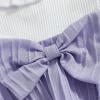 imageKuriozud Toddler Baby Girl Ruffle Dress Sleeveless Layered Princess Dresses Beach Sundress Little Girl Spring Summer ClothesPatchwork Purple