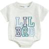 Lil Bro Romper Grey