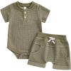 Waffle Olive Green