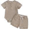 Waffle Striped Khaki