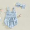 imageKuriozud 4th of July Outfits Baby Girl USA Romper Fourth of July Onesie Independence Day Bodysuit Memorial Day ClothesBlue Baseball