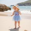 imageKuriozud 4th of July Outfits Baby Girl USA Romper Fourth of July Onesie Independence Day Bodysuit Memorial Day ClothesBlue Flag