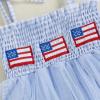 imageKuriozud 4th of July Outfits Baby Girl USA Romper Fourth of July Onesie Independence Day Bodysuit Memorial Day ClothesBlue Flag