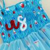 imageKuriozud 4th of July Outfits Baby Girl USA Romper Fourth of July Onesie Independence Day Bodysuit Memorial Day ClothesLake Blue Usa
