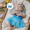 imageKuriozud 4th of July Outfits Baby Girl USA Romper Fourth of July Onesie Independence Day Bodysuit Memorial Day ClothesLake Blue Usa