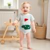 imageKuriozud Baby Boy Bubble Romper Golf Outfits 1st Birthday Hole in One Onesie Waffle Knit Bodysuit First Birthday ClothesGreen