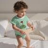 imageKuriozud Baby Boy Bubble Romper Golf Outfits 1st Birthday Hole in One Onesie Waffle Knit Bodysuit First Birthday ClothesGreena