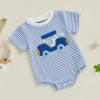 imageKuriozud Baby Boy Bubble Romper Golf Outfits 1st Birthday Hole in One Onesie Waffle Knit Bodysuit First Birthday ClothesSky Blue