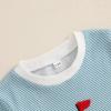imageKuriozud Baby Boy Bubble Romper Golf Outfits 1st Birthday Hole in One Onesie Waffle Knit Bodysuit First Birthday ClothesSky Bluea