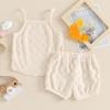 imageKuriozud Baby Girl Summer Clothes Sleeveless Tank Top Shorts Set Cute Toddler Girl Outfit Aged 3 6 12 18 24 Months 2T 3TFuzzy Beige