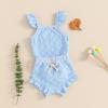 imageKuriozud Baby Girl Summer Clothes Sleeveless Tank Top Shorts Set Cute Toddler Girl Outfit Aged 3 6 12 18 24 Months 2T 3TFuzzy Fly Sleeve Blue