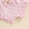imageKuriozud Baby Girl Summer Clothes Sleeveless Tank Top Shorts Set Cute Toddler Girl Outfit Aged 3 6 12 18 24 Months 2T 3TFuzzy Fly Sleeve Pink