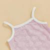 imageKuriozud Baby Girl Summer Clothes Sleeveless Tank Top Shorts Set Cute Toddler Girl Outfit Aged 3 6 12 18 24 Months 2T 3TFuzzy Heart Pink