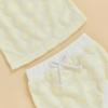 imageKuriozud Baby Girl Summer Clothes Sleeveless Tank Top Shorts Set Cute Toddler Girl Outfit Aged 3 6 12 18 24 Months 2T 3TFuzzy Heart Yellow