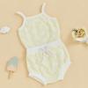 imageKuriozud Baby Girl Summer Clothes Sleeveless Tank Top Shorts Set Cute Toddler Girl Outfit Aged 3 6 12 18 24 Months 2T 3TFuzzy Heart Yellow