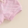 imageKuriozud Baby Girl Summer Clothes Sleeveless Tank Top Shorts Set Cute Toddler Girl Outfit Aged 3 6 12 18 24 Months 2T 3TFuzzy Pink