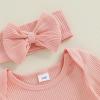 imageKuriozud Fathers Day Outfits Baby Girl Footie Onesie Romper Newborn Preemie Girl Ruffle Pajamas Pjs Daddys Girl ClothesPink