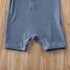 imageKuriozud Newborn Baby Boy Girl Plain Romper Sleeveless Jumpsuit ClothesBlue
