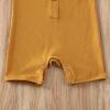 imageKuriozud Newborn Baby Boy Girl Plain Romper Sleeveless Jumpsuit ClothesYellow