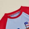 imageKuriozud Toddler Baby Boy 4th Of July Outfit Truck American Flag Tshirt Top Red White Bule Shorts Set Fourth Of July ClothesTruck Usa Flag Blue