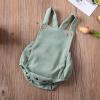 imageKuriozud Unisex Baby Boy Girl Clothes Sleeveless Romper Bodysuit Crossback Strap Jumpsuit Overall Shorts One Piece OutfitLight Green
