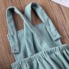 imageKuriozud Unisex Baby Boy Girl Clothes Sleeveless Romper Bodysuit Crossback Strap Jumpsuit Overall Shorts One Piece OutfitMint Green