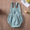 imageKuriozud Unisex Baby Boy Girl Clothes Sleeveless Romper Bodysuit Crossback Strap Jumpsuit Overall Shorts One Piece OutfitMint Green